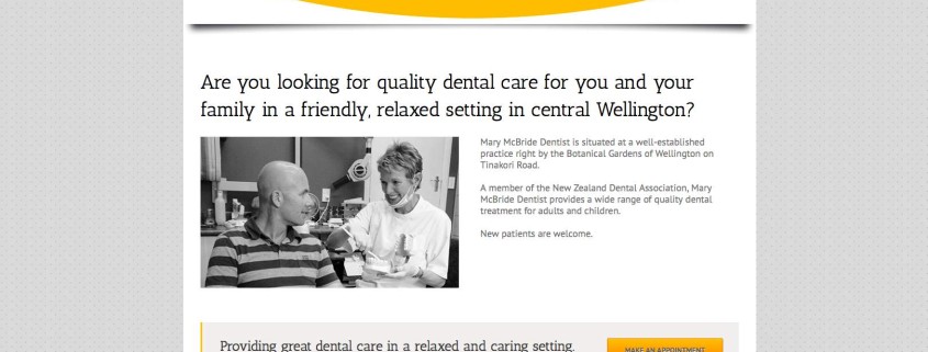 Mary McBride Dentist home page
